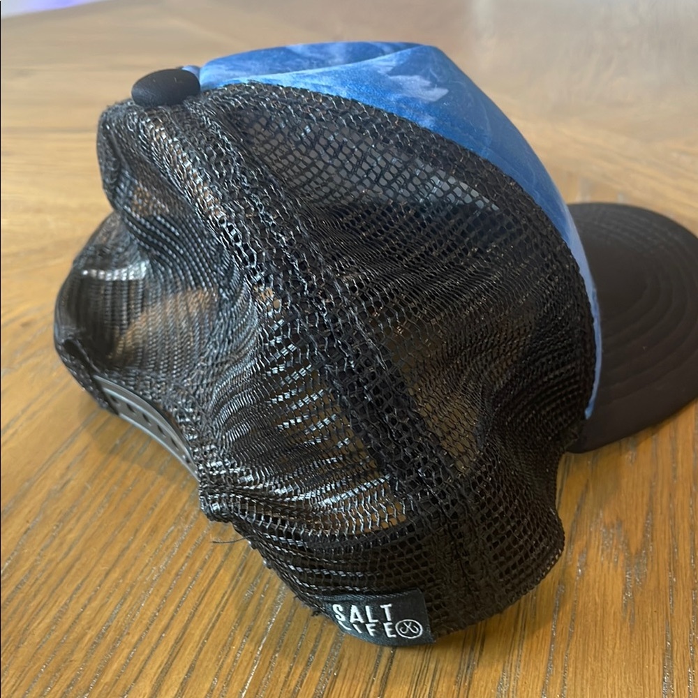 Salt Life Blue and Black Trucker Hat - Picture 3 of 6